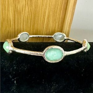 IPPOLITA Sterling Silver Mint Green Turquoise Aqua ROCK CANDY Bangle Bracelet